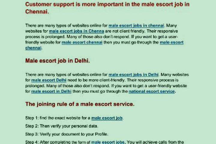 escort Job
