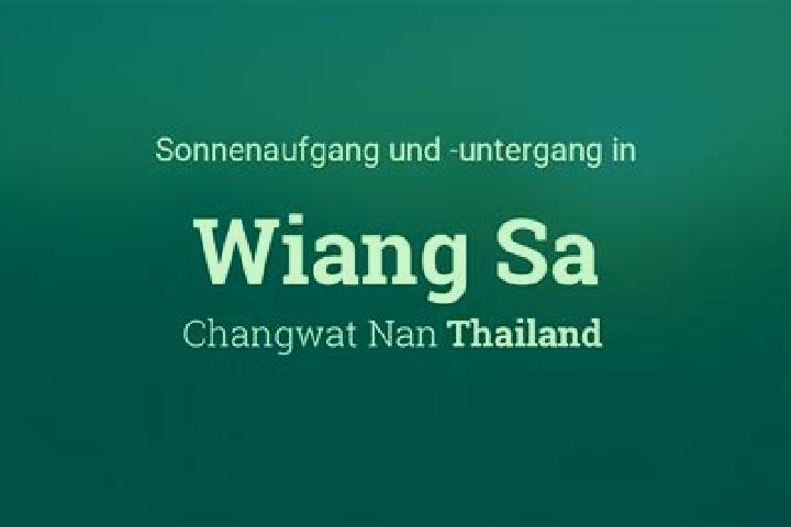 escort Wiang Sa